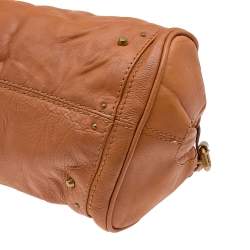 Pre Owned Chloe Rust Orange Leather Medium Paddington Satchel
