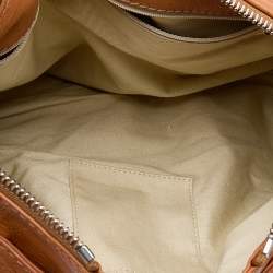 Pre Owned Chloe Rust Orange Leather Medium Paddington Satchel