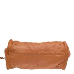 Pre Owned Chloe Rust Orange Leather Medium Paddington Satchel