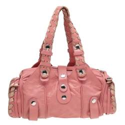 Pre Owned Chloe Pin Leather Silverado Satchel