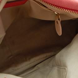 Pre Owned Chloe Coral Orange Leather Medium Paraty Satchel