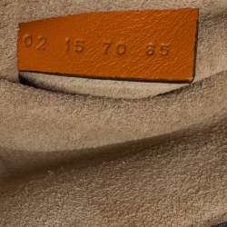 Pre Owned Chloe Mustard/Brown Suede and Python Small Drew Shoulder Bag