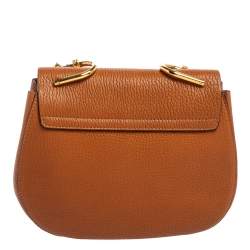 Pre Owned Chloe Brown Leather Medium Drew Shoulder Bag