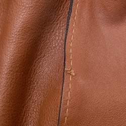 Pre Owned Chloe Brown Leather Large Marcie Satchel