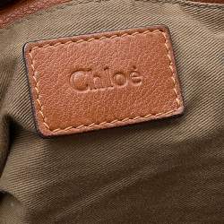 Pre Owned Chloe Brown Leather Large Marcie Satchel