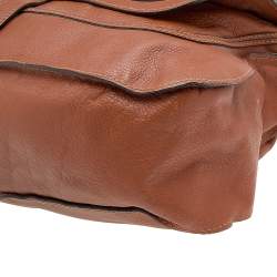 Pre Owned Chloe Brown Leather Large Marcie Satchel