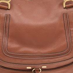 Pre Owned Chloe Brown Leather Large Marcie Satchel
