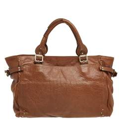 Chloe Brown Leather Paddington Capsule Tote