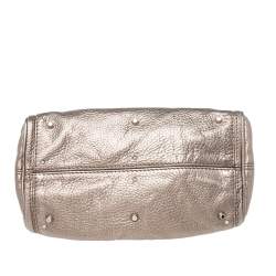 Pre Owned Chloe Metallic Leather Small Paddington Satchel