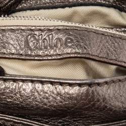 Pre Owned Chloe Metallic Leather Small Paddington Satchel