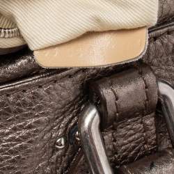 Pre Owned Chloe Metallic Leather Small Paddington Satchel