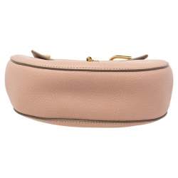 Pre Owned Chloe Dusty Pink Leather Medium Drew Shoulder Bag