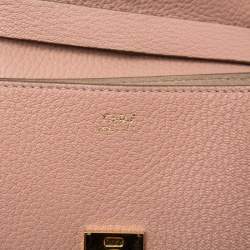 Pre Owned Chloe Dusty Pink Leather Medium Drew Shoulder Bag