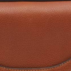 مملوكة مسبقًا Chloe Brown Leather Small Nile Bracelet Minaudiere Crossbody Bag