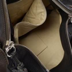 Pre Owned Chloe Dark Grey Leather Paddington Hobo