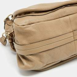Pre Owned Chloe Beige Leather Medium Paraty Satchel