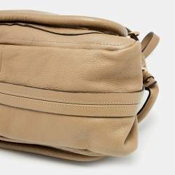 Pre Owned Chloe Beige Leather Medium Paraty Satchel