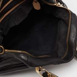 Pre Owned Chloe Black Leather Medium Paraty Satchel