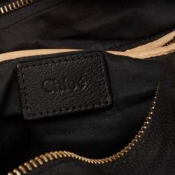 Pre Owned Chloe Black Leather Medium Paraty Satchel