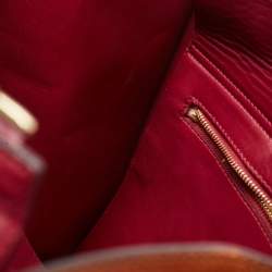 Pre Owned Chloe Navy Blue/Tan Suede and Leather Top Zip Tote