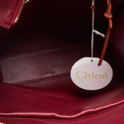 Pre Owned Chloe Navy Blue/Tan Suede and Leather Top Zip Tote