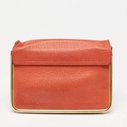 Pre Owned Chloe Burnt Orange Leather Small Sally Shoulder Bag