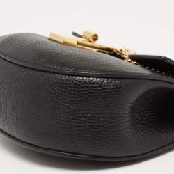 Pre Owned Chloe Black/Beige Leather Small Drew Shoulder Bag