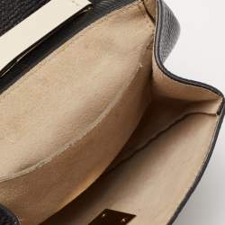 Pre Owned Chloe Black/Beige Leather Small Drew Shoulder Bag