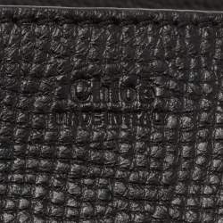 Pre Owned Chloe Black/Beige Leather Small Drew Shoulder Bag