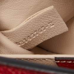 Pre Owned Chloé Red Leather Small Elsie Shoulder Bag