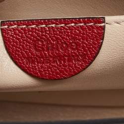 Pre Owned Chloé Red Leather Small Elsie Shoulder Bag