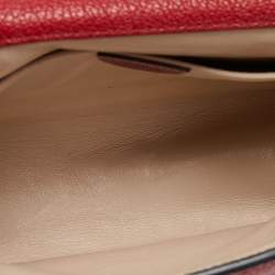 Pre Owned Chloé Red Leather Small Elsie Shoulder Bag