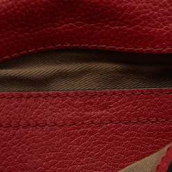 Pre Owned Chloe Red Leather Mini Marcie Crossbody Bag