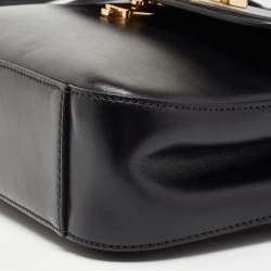 Pre Owned Chloe Black Leather C Top Handle Bag