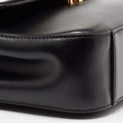 Pre Owned Chloe Black Leather C Top Handle Bag