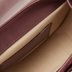 Pre Owned Chloe Burgundy Leather Tess Shoulder Bag