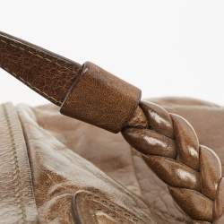 Pre Owned Chloe Dark Olive Leather Heloise Satchel