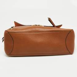 Pre Owned Chloe Brown Leather and Suede Medium Faye Day Top Handle Bag