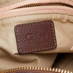 Pre Owned Chloe Dark Brown Leather Large Paraty Satchel