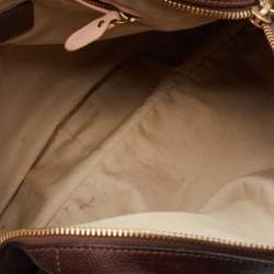 Pre Owned Chloe Dark Brown Leather Large Paraty Satchel