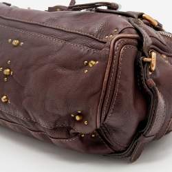 Pre Owned Chloe Dark Brown Leather Paddington Satchel