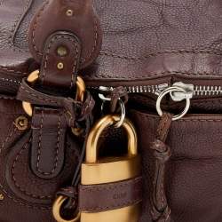 Pre Owned Chloe Dark Brown Leather Paddington Satchel