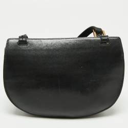 Pre Owned Chloe Black Leather Mini Georgia Crossbody Bag