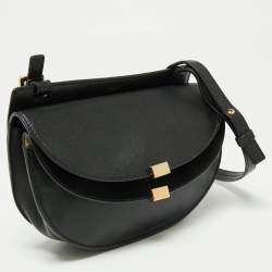 Pre Owned Chloe Black Leather Mini Georgia Crossbody Bag