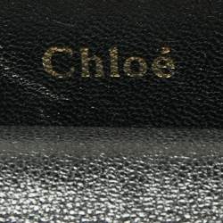 Pre Owned Chloe Black Leather Mini Georgia Crossbody Bag