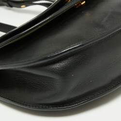 Pre Owned Chloe Black Leather Mini Georgia Crossbody Bag