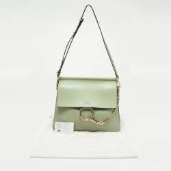 Pre Owned حقيبة كتف كلوي فاي جلد أخضر متوسطة