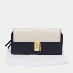 Pre Owned Chloe Black/Beige Leather Drew Continental Wallet