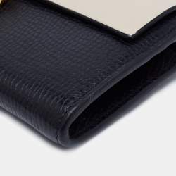 Pre Owned Chloe Black/Beige Leather Drew Continental Wallet