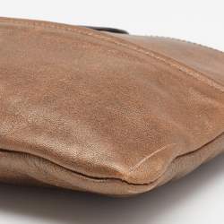 Chloe Metallic Bronze Leather Clutch
